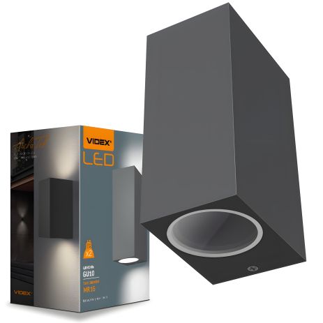Декоративний LED світильник VIDEX VL-AR012G GU10х2 IP54 Декоративний LED світильник VIDEX VL-AR012G GU10х2 IP54