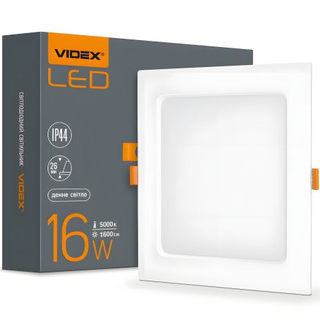 Точечный светильник VIDEX Back 16W 5000K VL-DLBS-165 встраиваемый квадратный Точечный светильник VIDEX Back 16W 5000K VL-DLBS-165 встраиваемый квадратный