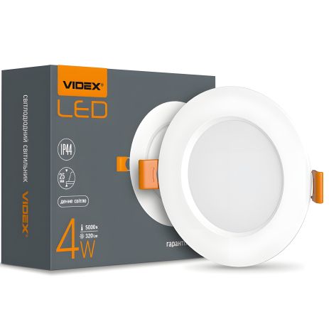 Точечный светильник VIDEX Back 4W 5000K VL-DLBR-045 встраиваемый круглый
