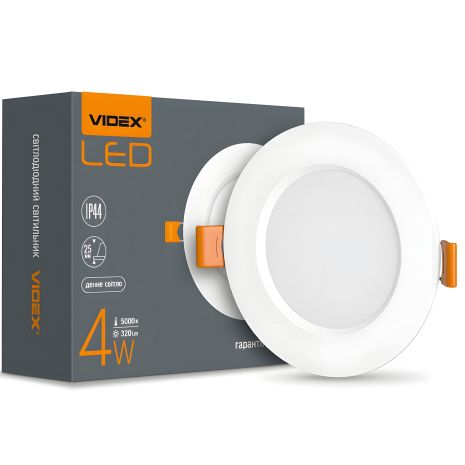 Точечный светильник VIDEX Back 4W 5000K VL-DLBR-045 встраиваемый круглый Точечный светильник VIDEX Back 4W 5000K VL-DLBR-045 встраиваемый круглый