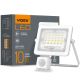 Светодиодный прожектор VIDEX F2e 10W 5000K VL-F2e105W-S с регулируемым датчиками движения и освещенности