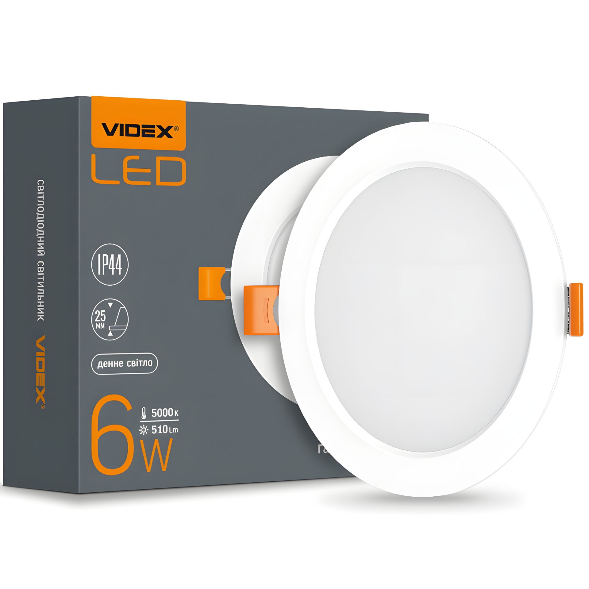 Встраиваемый круглый светильник VIDEX Back 6W 5000K (VL-DLBR-065) Встраиваемый круглый светильник VIDEX Back 6W 5000K (VL-DLBR-065)