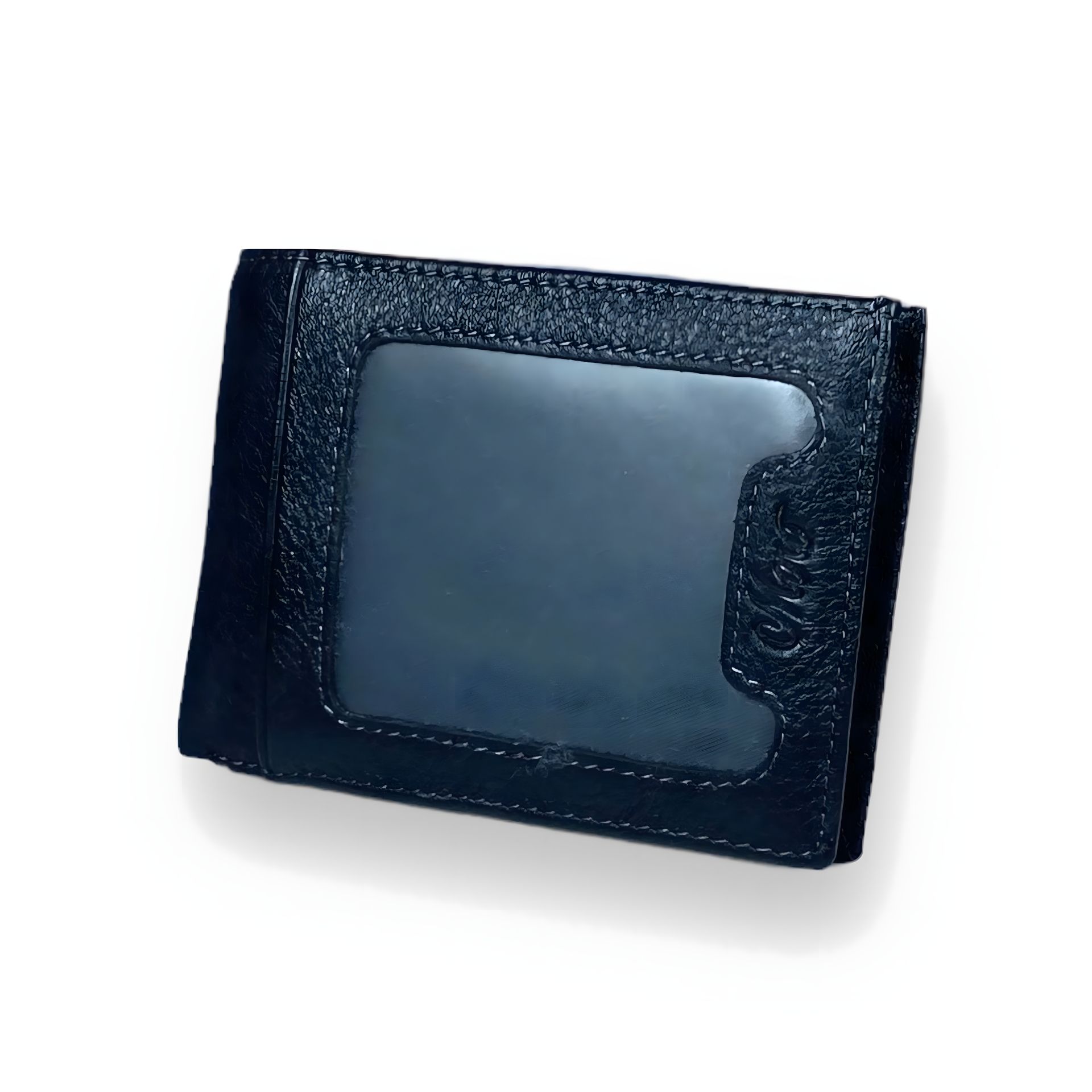 Стильный кошелек-зажим, натуральная кожа, 1 отделение, 6 ячеек для карт, черный Стильный кошелек-зажим, натуральная кожа, 1 отделение, 6 ячеек для карт, черный