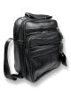 Сумка через плечо комфортная, 3 л, черная, пять отделений