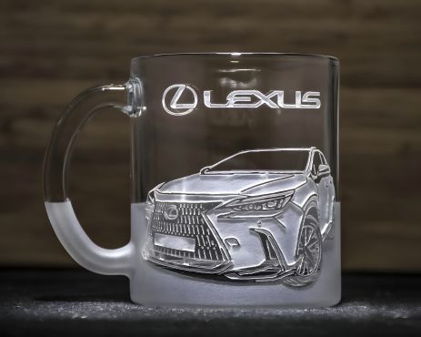 Чашка для кави та чаю з гравіюванням Lexus NX Чашка для кави та чаю з гравіюванням Lexus NX