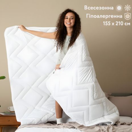 Всесезонное одеяло IDEIA Nordic Comfort 155Х210 см белое (8-34649*001)