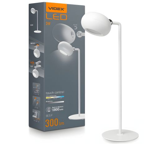 Модульная настольная лампа VIDEX VLE-TF18W с регулировкой яркости Модульная настольная лампа VIDEX VLE-TF18W с регулировкой яркости