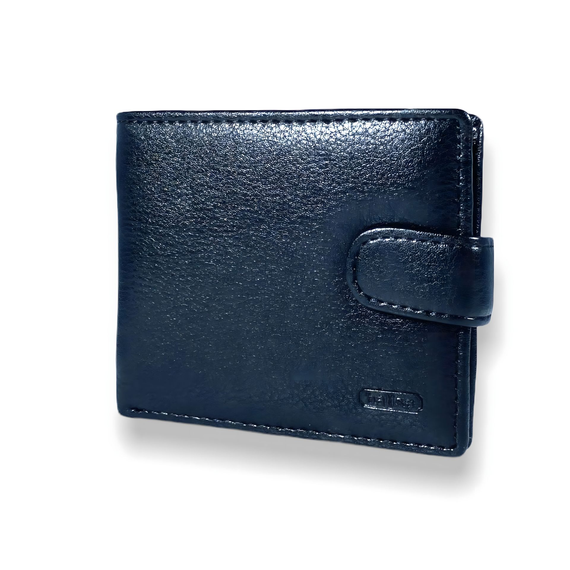 Черный мужской кошелек с зажимом для купюр, кожзам Черный мужской кошелек с зажимом для купюр, кожзам