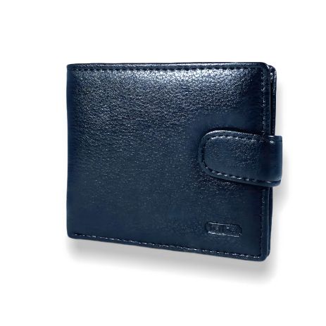 Черный мужской кошелек с зажимом для купюр, кожзам Черный мужской кошелек с зажимом для купюр, кожзам