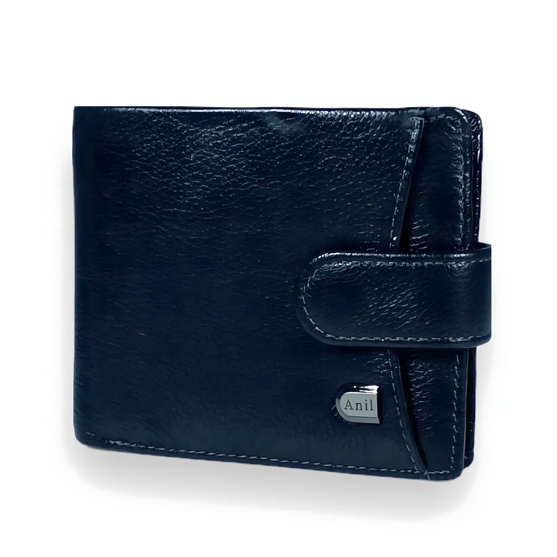 Чоловічий гаманець із 2 відділами для купюр і 5 відділами для карток, чорного кольору Чоловічий гаманець із 2 відділами для купюр і 5 відділами для карток, чорного кольору