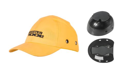 Захисна бавовняна каскетка жовта ABS EVA-54-59 II-EN 812 MASTERTOOL 81-2002