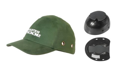Каскетка захисна бавовняна ABS EVA-54-59 II-EN 812 — зелена MASTERTOOL 81-2005