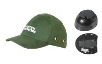 Защитная каскетка х/б ABS EVA-54-59 II-EN 812 зеленая MASTERTOOL 81-2005