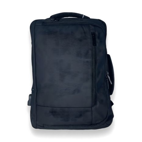 Рюкзак городской, 13 л, три отделения, фронтальный карман, USB+кабель, цвет черный