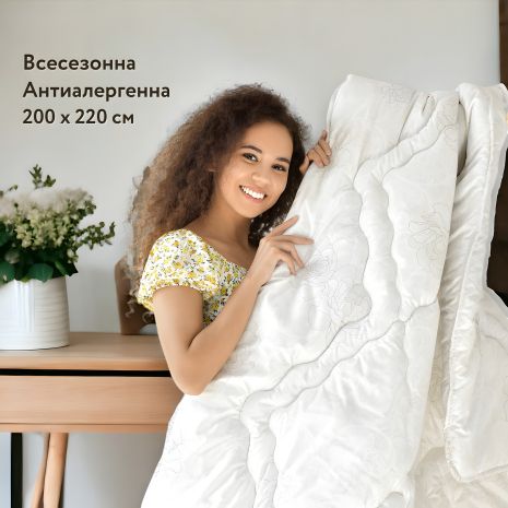 Одеяло всесезонное IDEIA Air Dream Classic 200Х220 см, розы (8-11752*001)