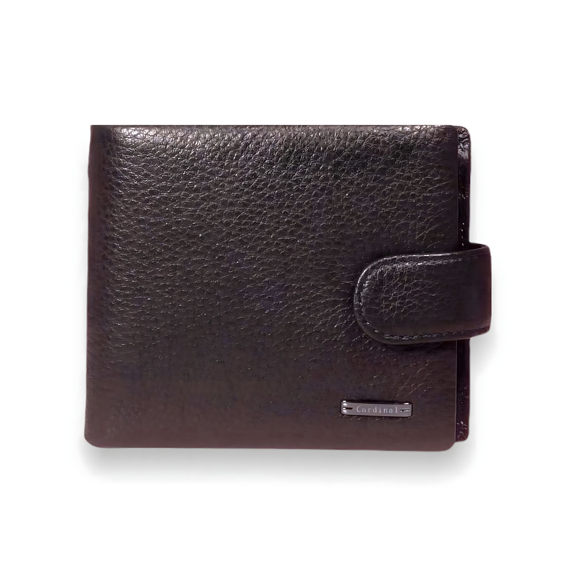 Чоловічий гаманець з натуральної шкіри, три відділи, коричневий Чоловічий гаманець з натуральної шкіри, три відділи, коричневий