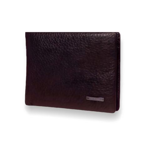 Компактний шкіряний чоловічий гаманець коричневий Компактний шкіряний чоловічий гаманець коричневий