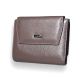 Коричневый женский кожаный кошелёк, 2 отделения для купюр