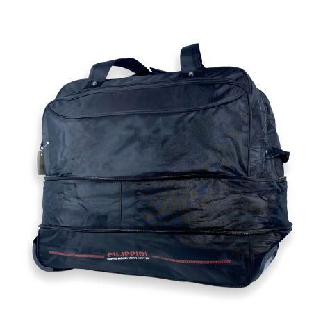 Дорожная сумка на колесах, с расширением, 1 отдел, 93 л, черная Дорожная сумка на колесах, с расширением, 1 отдел, 93 л, черная