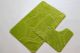 Комплект ковриков для ванной и туалета Vonaldi 80*50 см и 40*50 см 10566/5542green/s