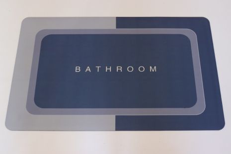 Вологопоглинаючий килимок у ванну 150*120 см на нековзькій основі R30937-150/blue Вологопоглинаючий килимок у ванну 150*120 см на нековзькій основі R30937-150/blue