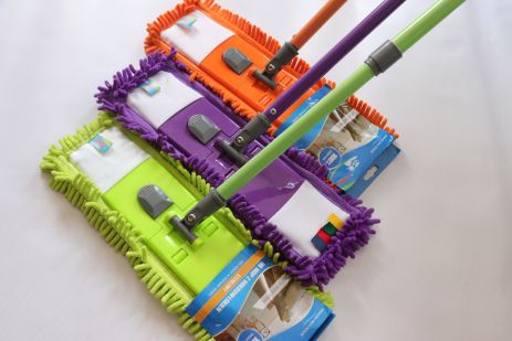 Швабра для підлоги з мікрофібри локшина "Еко Люкс" Швабра для підлоги з мікрофібри локшина "Еко Люкс"