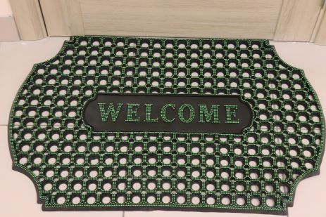 Брудозахисний килимок гумовий соти, кольоровий, 60*90 см, Зелений Брудозахисний килимок гумовий соти, кольоровий, 60*90 см, Зелений