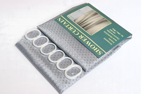 Затемненная ванная занавеска 180x180 см однотонная