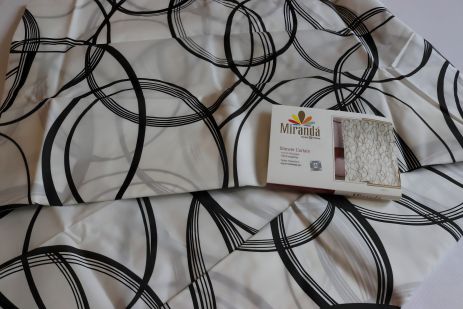 Шторка для ванної кімнати Miranda Amalia чорна 180*200 cм Шторка для ванної кімнати Miranda Amalia чорна 180*200 cм