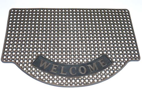 Кольоровий гумовий брудозахисний килимок 80*120 см, коричневий Кольоровий гумовий брудозахисний килимок 80*120 см, коричневий