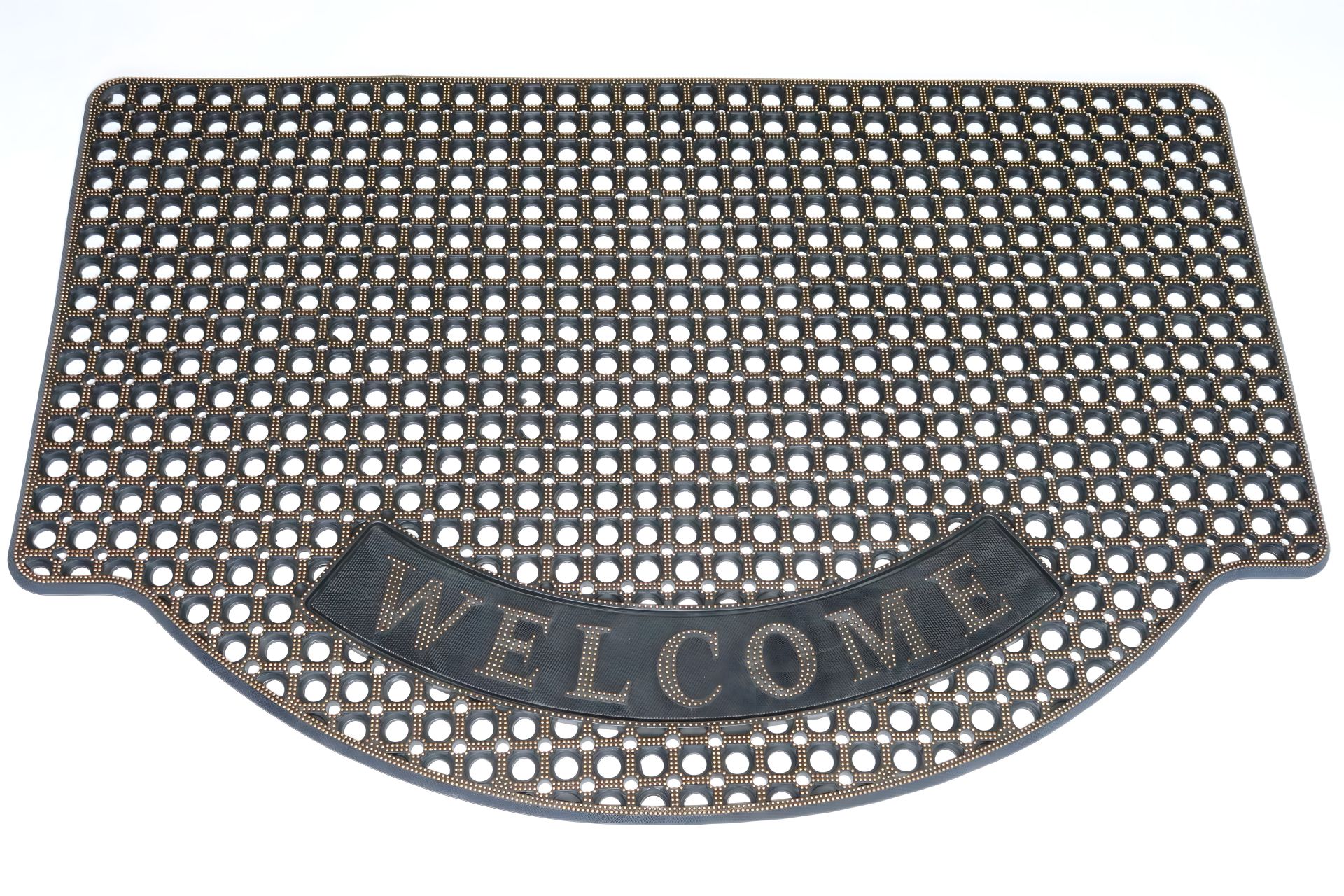 Кольоровий гумовий брудозахисний килимок 80*120 см, коричневий Кольоровий гумовий брудозахисний килимок 80*120 см, коричневий