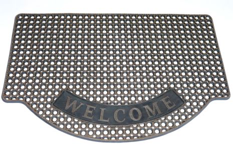 Брудозахисний гумовий килимок в соти, коричневий, 80×120 см Брудозахисний гумовий килимок в соти, коричневий, 80×120 см