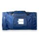 Синяя дорожная сумка с одним отделением, двумя боковыми и тремя фронтальными карманами, размер: 75*40*35 см Синяя дорожная сумка с одним отделением, двумя боковыми и тремя фронтальными карманами, размер: 75*40*35 см