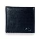 Чоловічий гаманець, шкіряний, 2 відділення, чорний