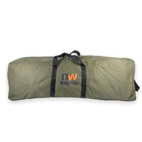 Сумка дорожня баул BagWay 160л одне відділення ручки міцні, розмір: 110*40*35 см зелена