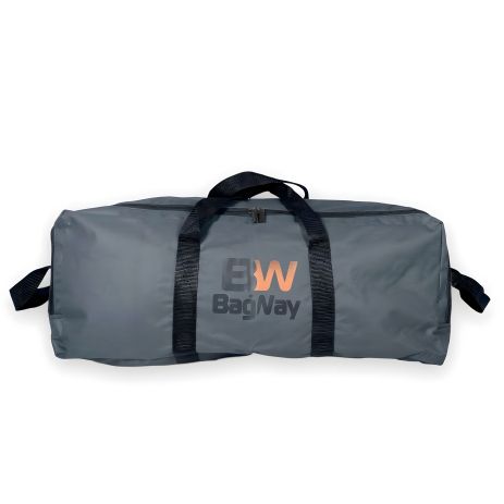 Дорожная сумка BagWay 55л с одним отделением и крепкими ручками, размер: 70*30*25 см, цвет: серый