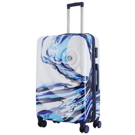 Валіза Semi Line 28" (L) White/Blue Print (T5653-3) Валіза Semi Line 28" (L) White/Blue Print (T5653-3)