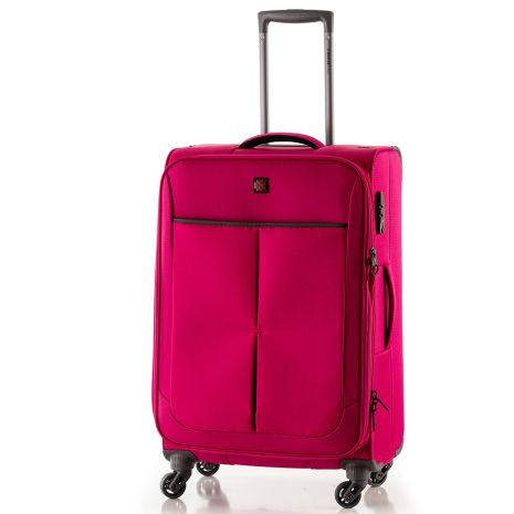 Чемодан Swissbrand Silkeborg (L) Fuchsia/Light Grey (SWB_LLSIL941L)