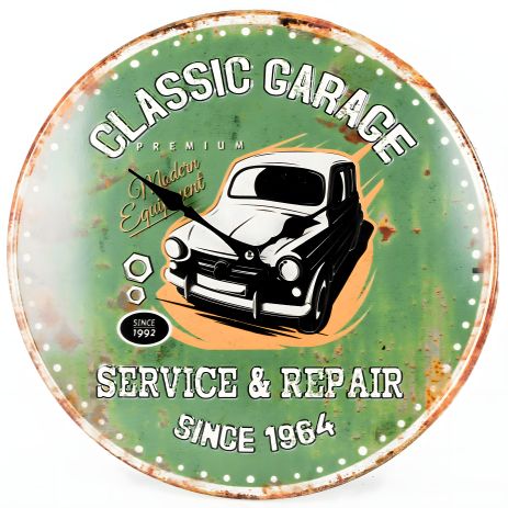 Настенные часы Technoline 596579 Classic Garage (596579)