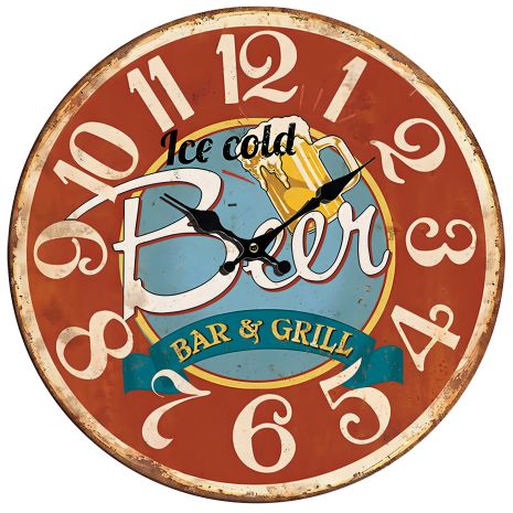 Настенные часы Technoline, модель 596831 Beer (596831) Настенные часы Technoline, модель 596831 Beer (596831)