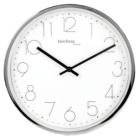 Настінний годинник Technoline WT7210 White/Silver (WT7210)