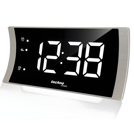 Настольные часы с радио Technoline WT494 Silver (WT494)