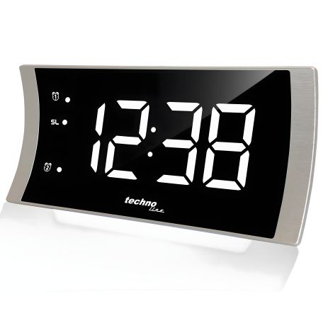 Настольные часы с радио Technoline WT494 Silver (WT494)
