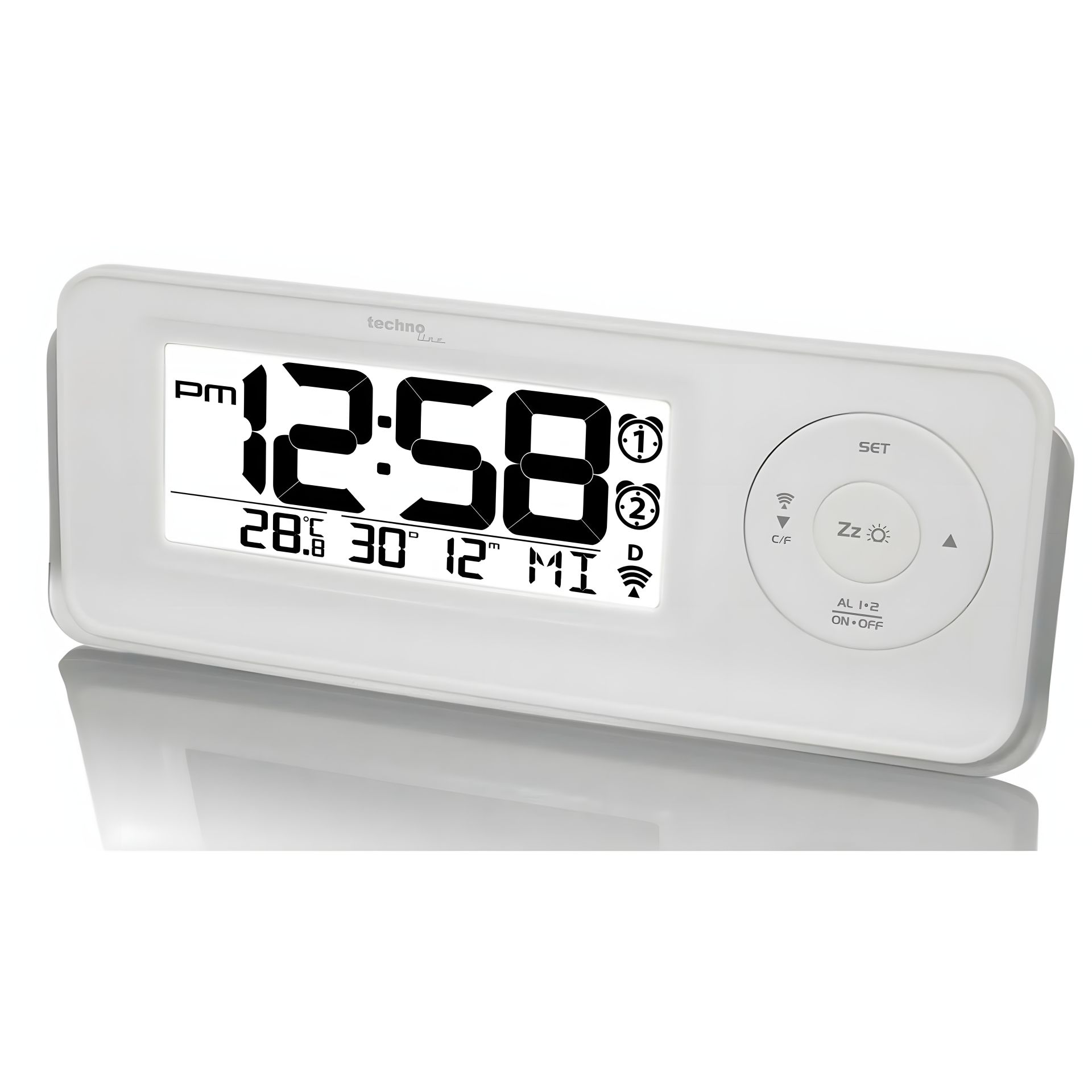 Настільний годинник Technoline WT498 White (WT498) Настільний годинник Technoline WT498 White (WT498)