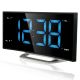 Годинник настільний з радіо Technoline WT460 Blue LED Black/Silver (WT460 blaue LED)