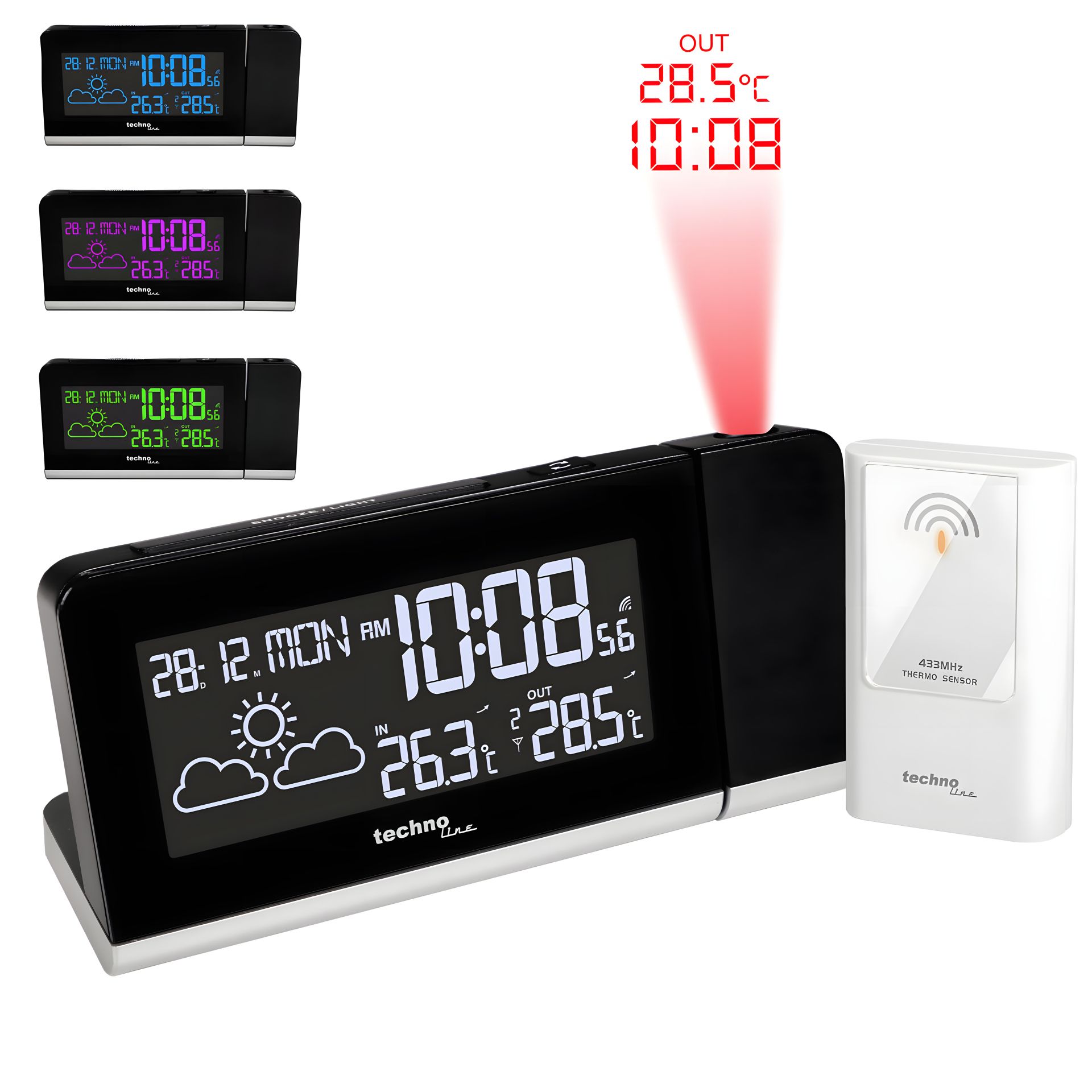 Проекционные часы Technoline WT539 Black (WT539) Проекционные часы Technoline WT539 Black (WT539)