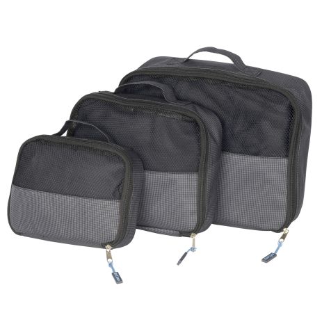 Набор органайзеров дорожных Bo-Camp Travel Pack Cube 3 pc Anthracite (7504370)