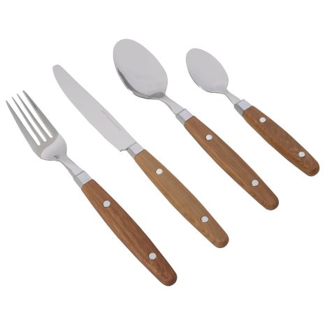 Набір столових приладів Gimex Cutlery Nature 16 Pieces 4 Person Wood (6960904)