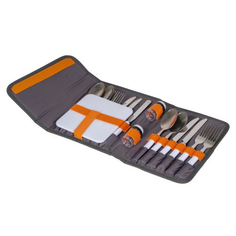 Набір столових приладів Bo-Camp Picnic 16 Pieces 4 Person Grey (7504340)