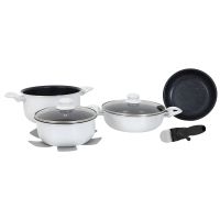 Набор посуды Gimex Cookware Set 7 предметов, индукция, White (6977221)